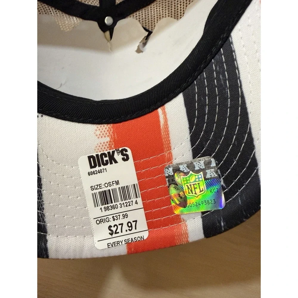 Cincinnati Bengals Youth Snapback Hat Boys Size 8-20 New Trucker Cap NFL Stripes